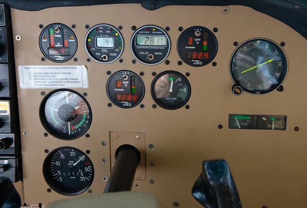 Cockpit des Flugplans — Stockfoto