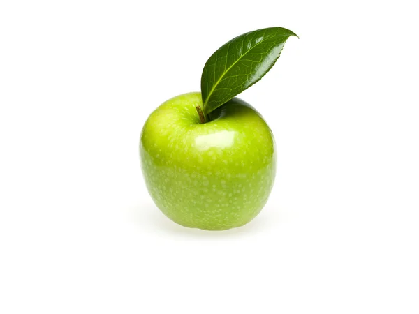 Green Apple On white background — Stock Photo, Image