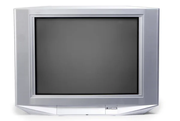 Velha tv no fundo branco — Fotografia de Stock