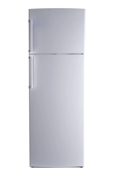 Nuevo refrigerador sobre fondo blanco — Foto de Stock