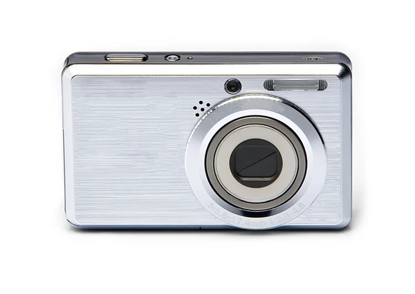 Câmera fotográfica digital em fundo branco — Fotografia de Stock
