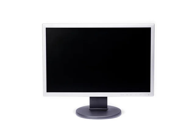 Zobrazení monitoru na bílém pozadí — Stock fotografie