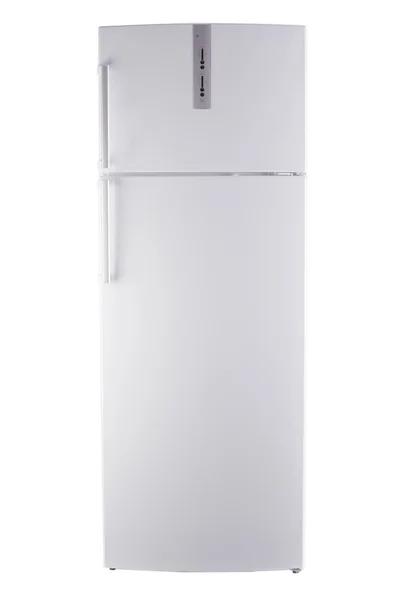 Nová chladnička na bílém pozadí Stock Fotografie