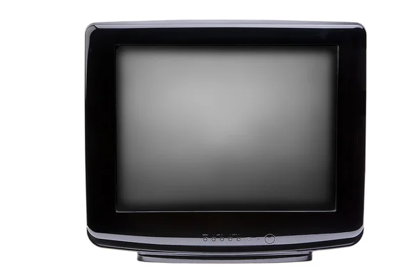 Παλιά τηλεόραση σε λευκό φόντο Royalty Free Φωτογραφίες Αρχείου