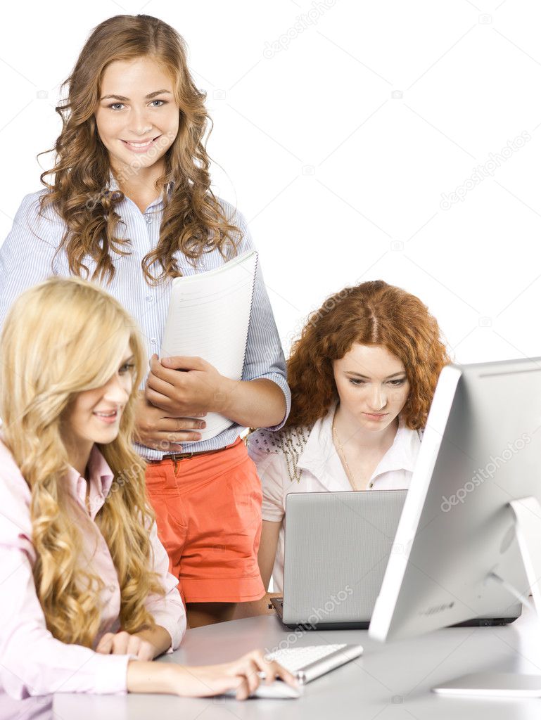 Girls at office