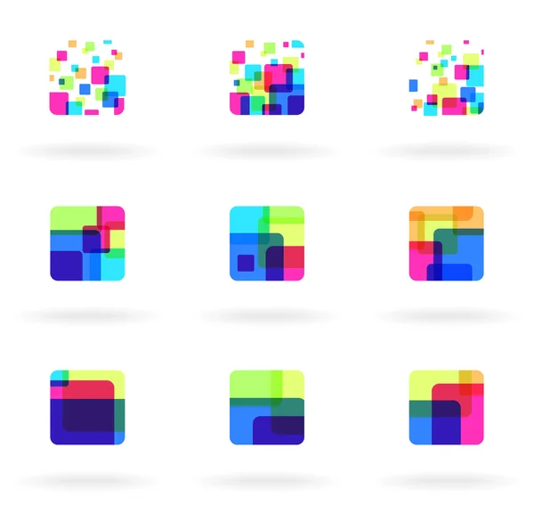 Éléments colorés — Image vectorielle
