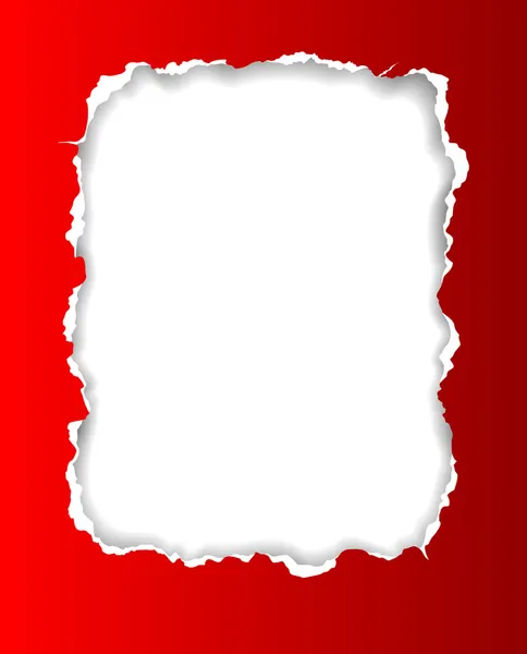 Cadre en papier déchiré — Image vectorielle