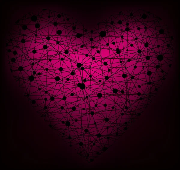 Coeur rose — Image vectorielle