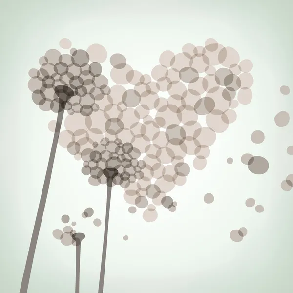 L'amour du pissenlit — Image vectorielle