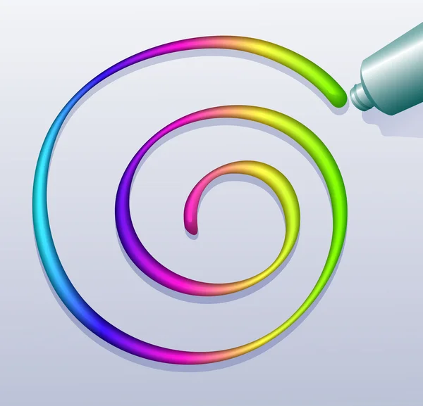 Färgglada spiral — Stock vektor