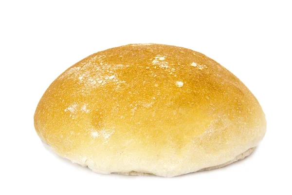 Na białym tle biały chleb — Zdjęcie stockowe