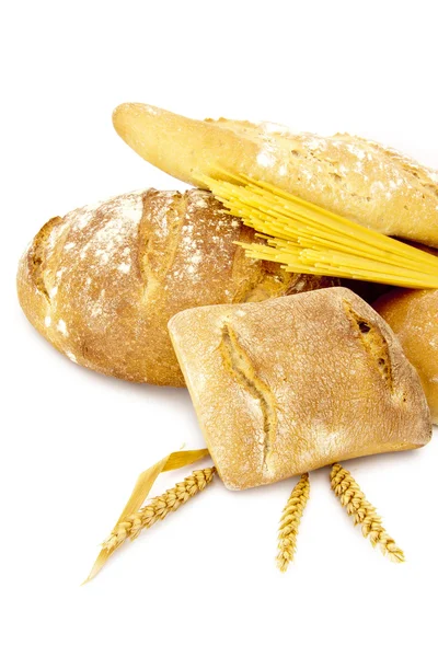 Isolerad på vitt bröd — Stockfoto