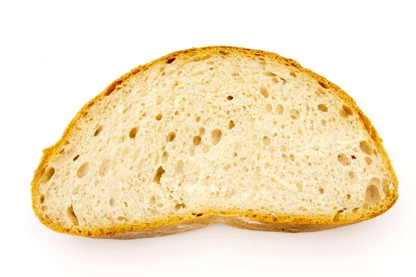 Geïsoleerd op wit brood — Stockfoto