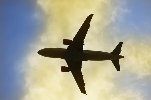 Repülőgép repülő — Stock Fotó