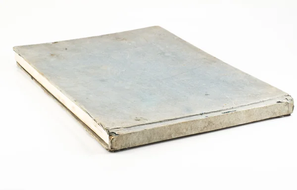Старий блакитний блокнот ізольований — стокове фото