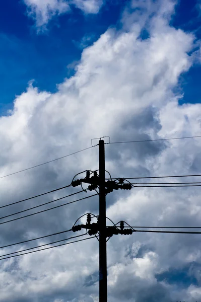 stock image SILHOUETTE LIGHT POLES