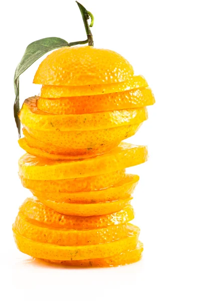 Sinaasappelen, gesneden — Stockfoto