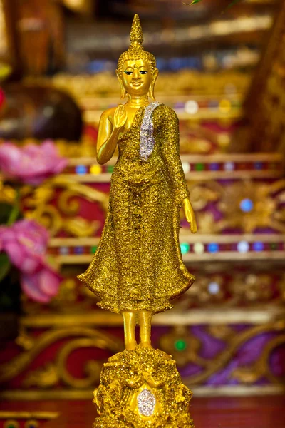 Golden Buddha Images of Northern Thailand. — Stock Photo, Image