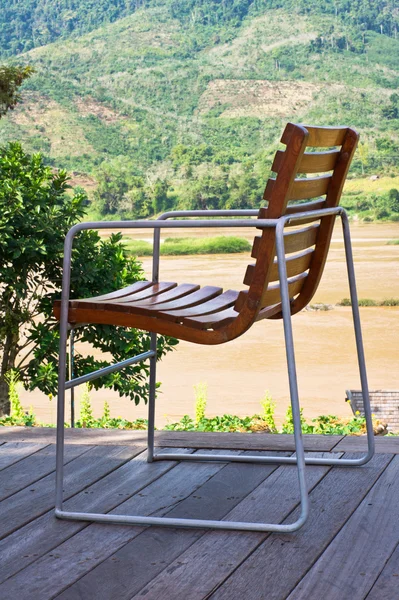 Relaxing chair on the balcony — Stock Photo, Image