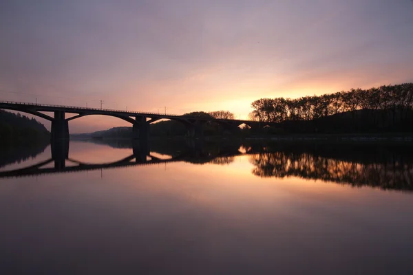 Знаменитого мосту в Празі — стокове фото