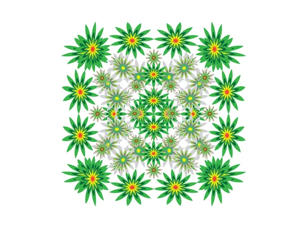 Grüne Blumen — Stockfoto