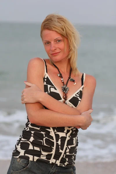 Stock image Woman near sea