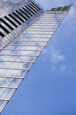 Sky scraper on blue sky clipart