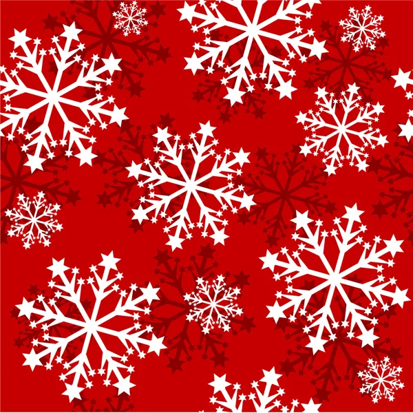 Seamless background with white snowflakes — Stock Vector