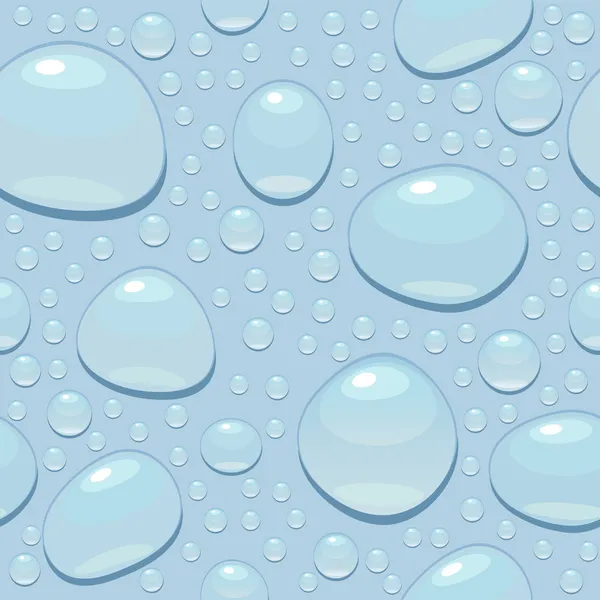 Gotas sobre un fondo azul claro — Vector de stock