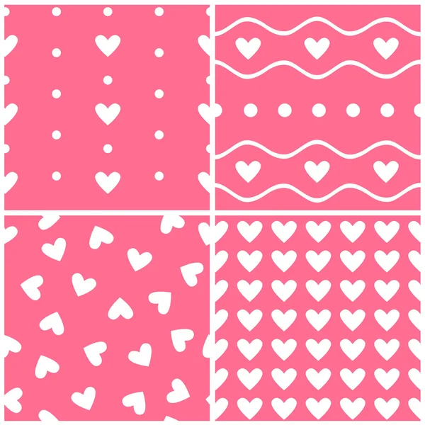 Seamless texture with heart — Stock Vector