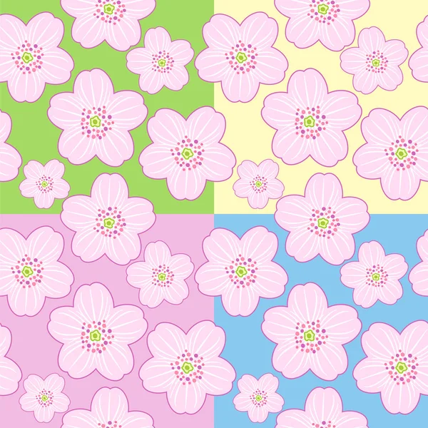 Sömlös sakura blossom — Stock vektor