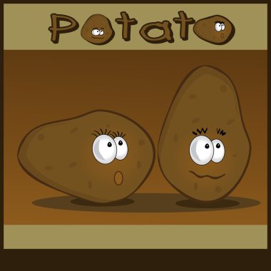 Potato cartoon clipart