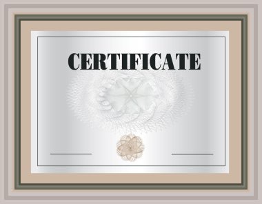 Certificate Frame - vector template clipart