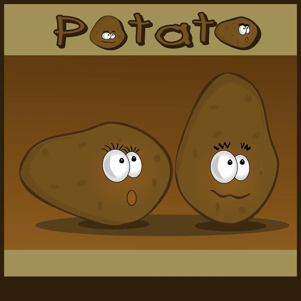 马铃薯卡通 — 图库矢量图片