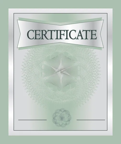 Certificate template, vector — Stock Vector