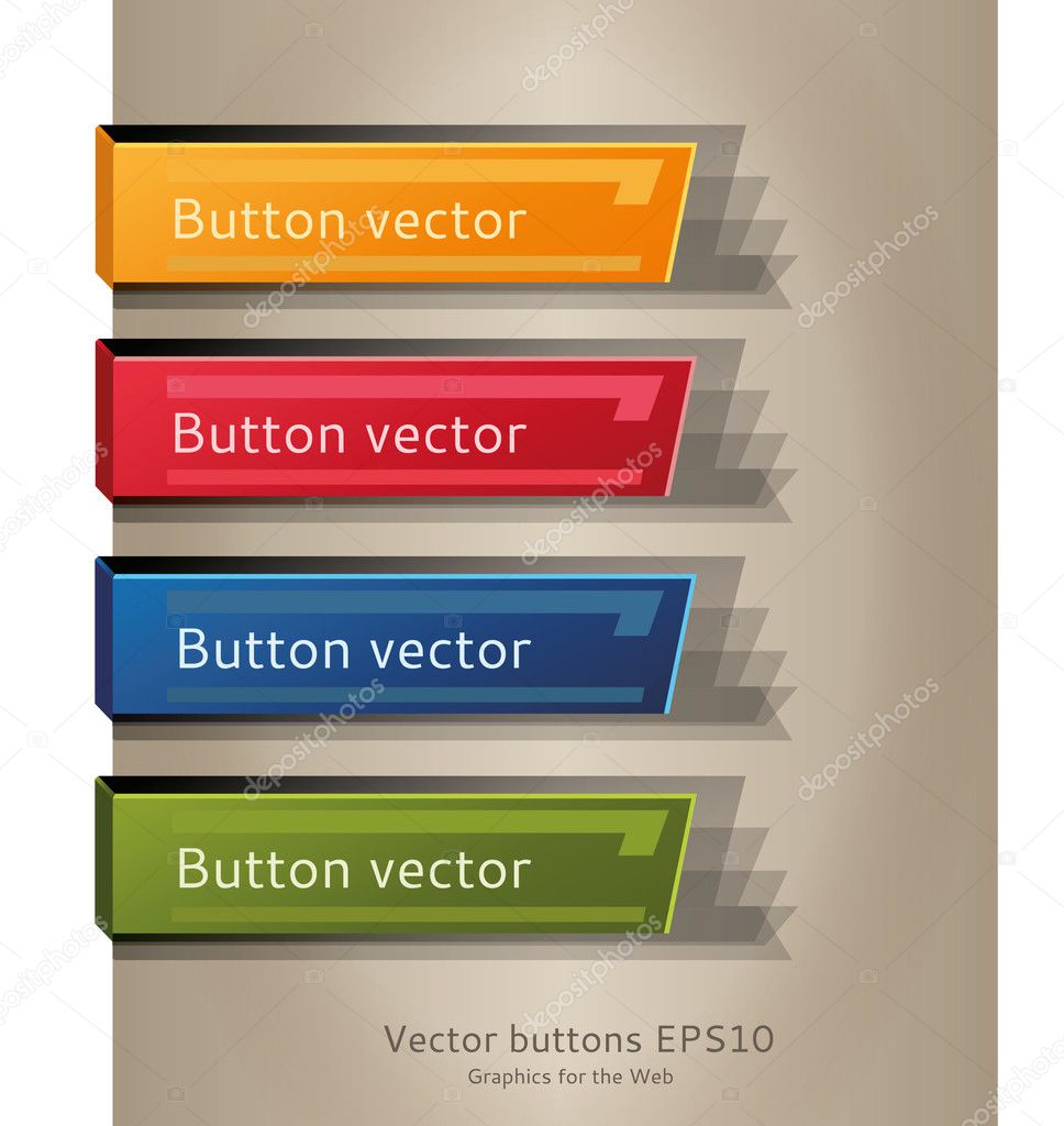 Vector button web color