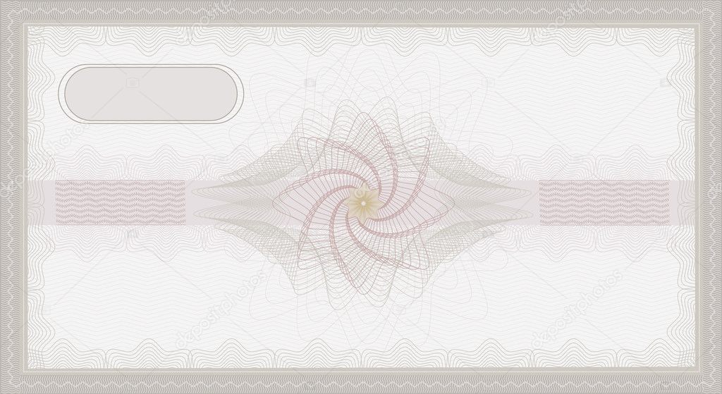 Raster Voucher Guilloche coupon certificate template security spirograph