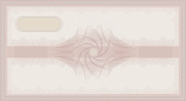 Raster Voucher Guilloche coupon certificate rose pink clipart