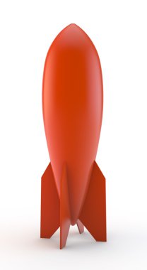 Soviet rocket isolated clipart