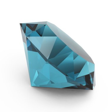 Beautiful aquamarine isolated clipart