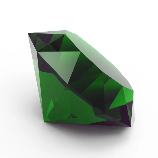 Beautiful emerald isolated — Stock Photo, Image
