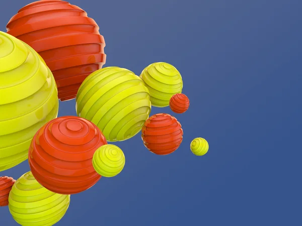 Abstract background of 3d balls — Stock Photo, Image