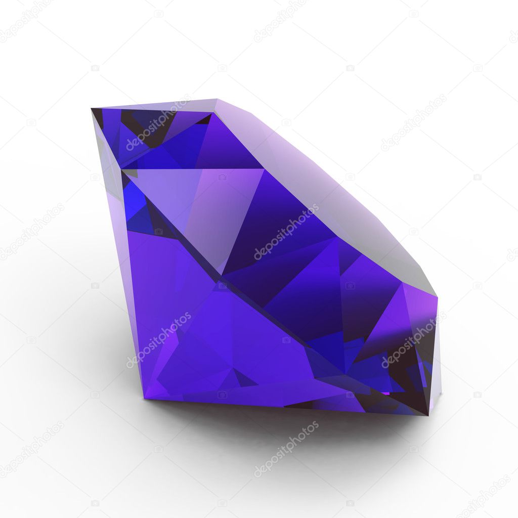 Beautiful sapphire isolated