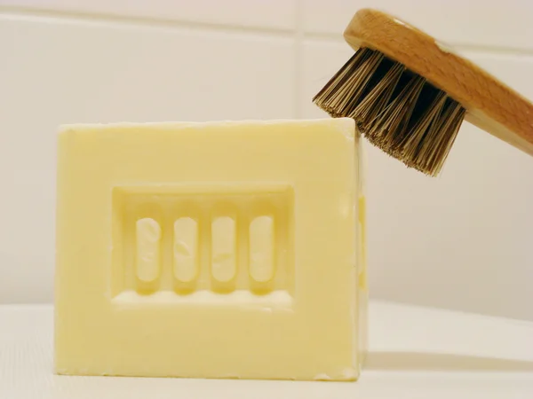 stock image Soap and brush