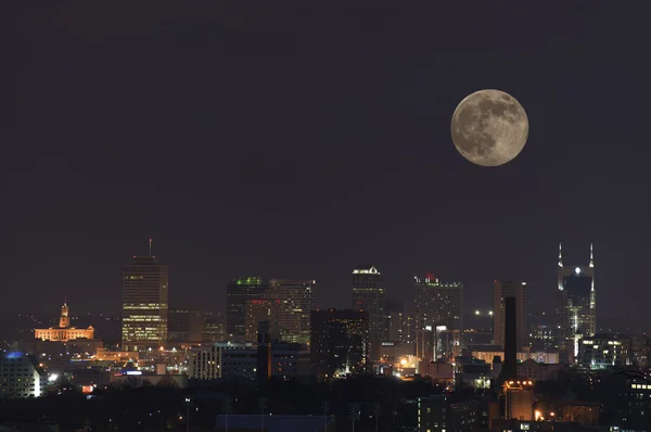 Nashville Full Moon Stock Image