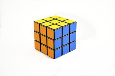 3 x 3 Cube Solved clipart