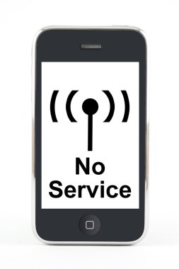 Smartphone with No Service clipart