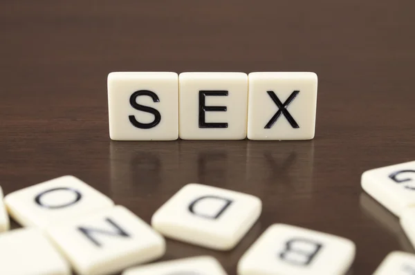 stock image SEX Letter Tiles