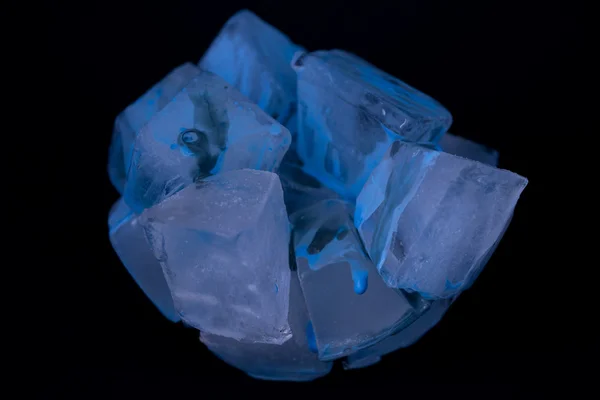 Cubos de gelo colados — Fotografia de Stock