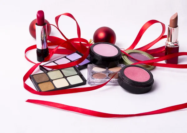 Cosmetic makeup kit — Stock Photo, Image